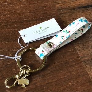 Kate Spade ♠️ New York Flower Lanyard Keychain NWT